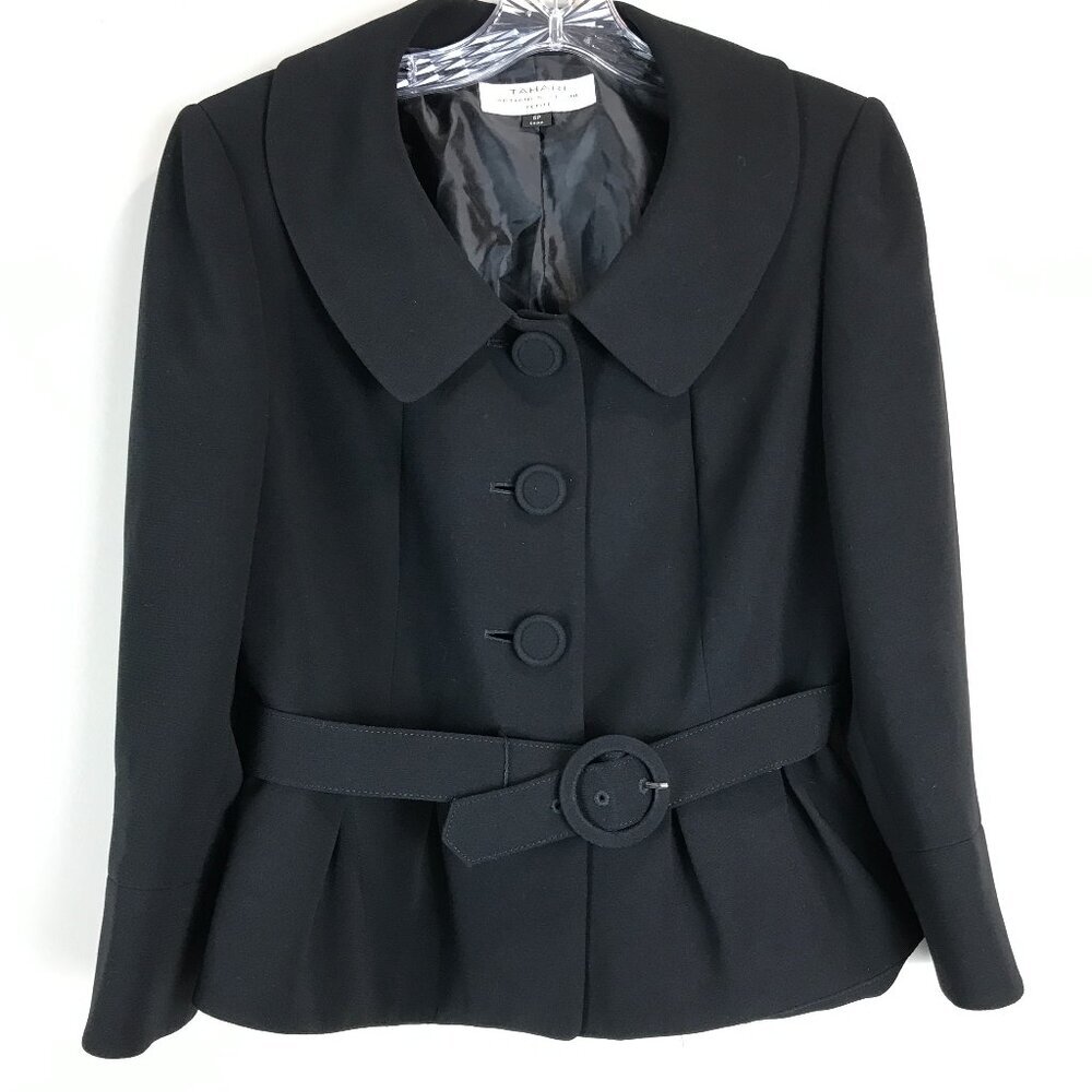 Tahari Black Suit Jacket Size 6P